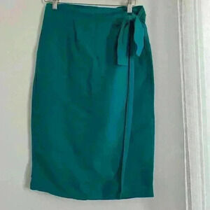 Ann Taylor turquoise wrap skirt